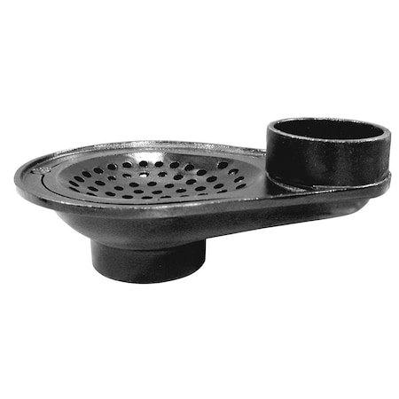 Jones Stephens 4in. Hub Inlet x 4in. Spigot Outlet Cast Iron Rainleader Cesspool J60030